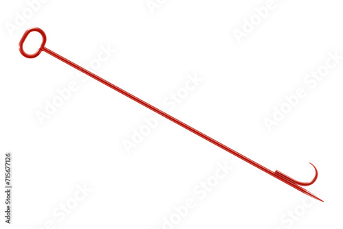 ? ire harpoon isolated on white background. Realistic 3d Vector illustration. Portable fire extinguishing equipment.
