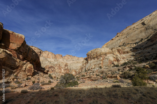 Scenic Landscape in Capitol Reef National Park Utah