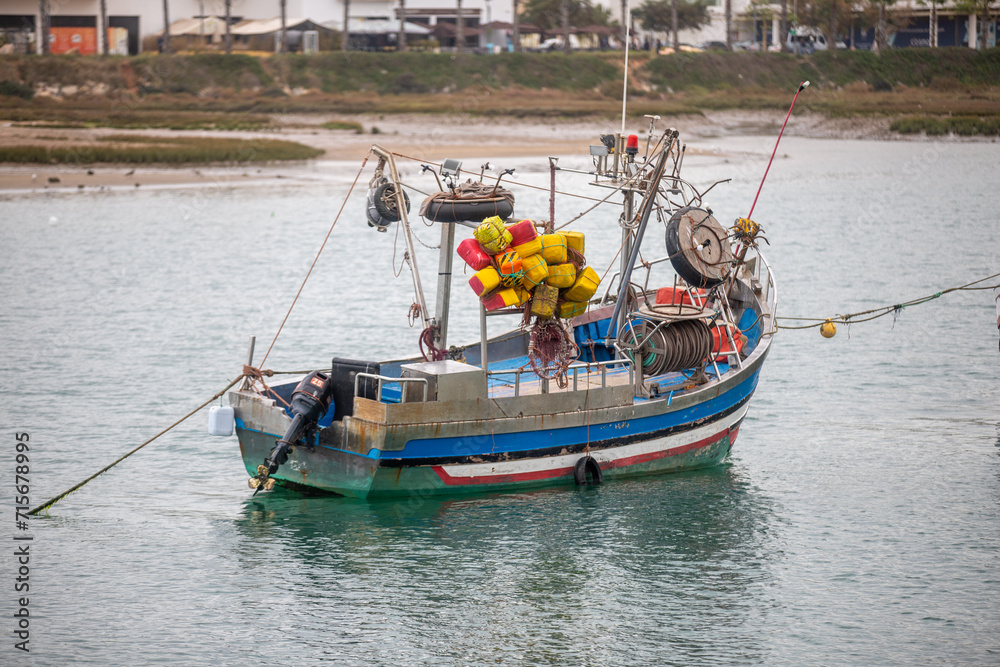 A typical Moroccan fisherboat in Rabat