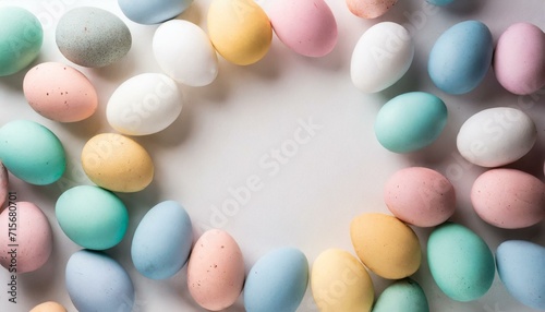 Easter eggs white space for your text or logo