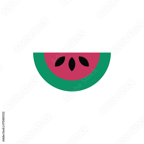 watermelon symbol vector icon melon