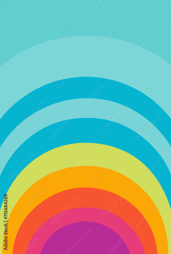 Obraz premium rainbow design illustration isolated on transparent background 
