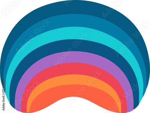 rainbow  design illustration isolated on transparent background 