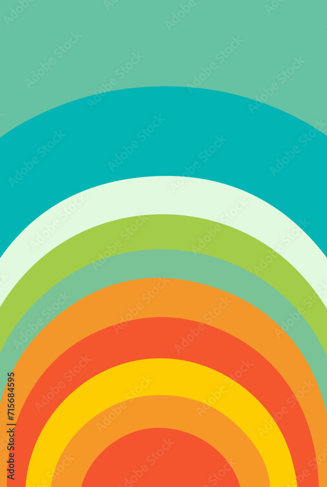 Fototapeta premium rainbow vector design illustration isolated on transparent background 
