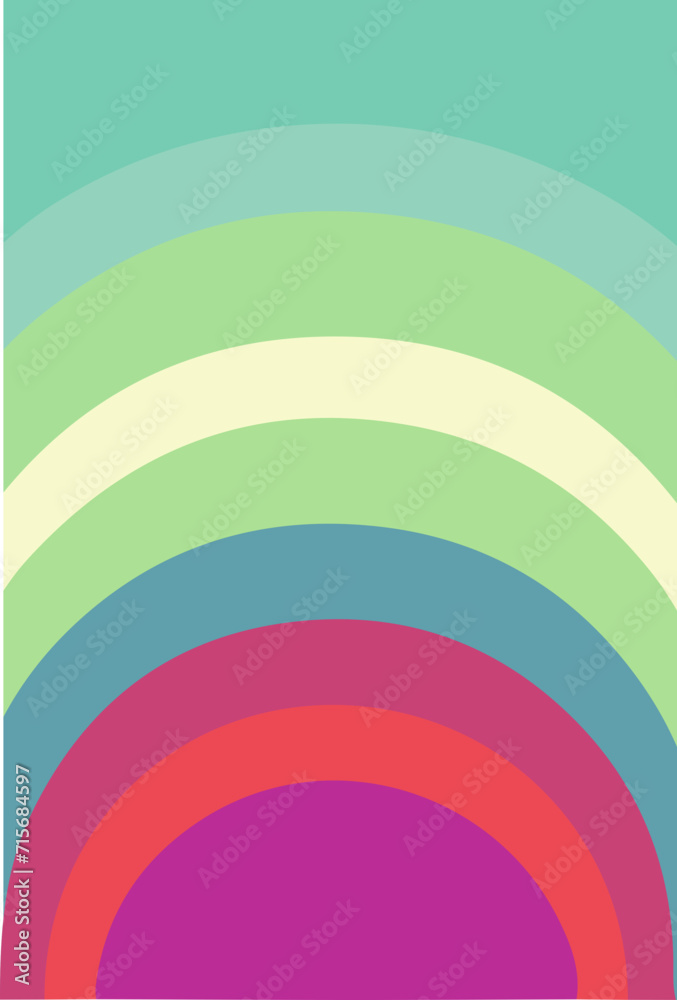 Obraz premium rainbow vector design illustration isolated on transparent background 