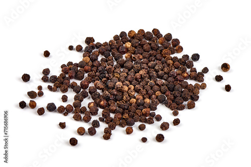 Ground black pepper. isolated on a white background.