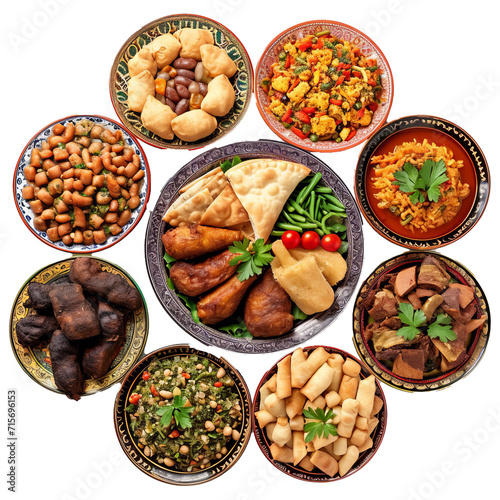 Typical Moroccan food Ramadán concept
