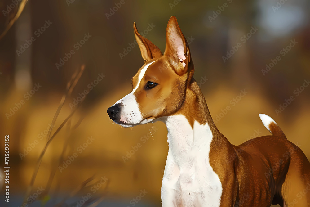 Basenji - originated in Central Africa, known for their yodel-like bark and cat-like grooming habits