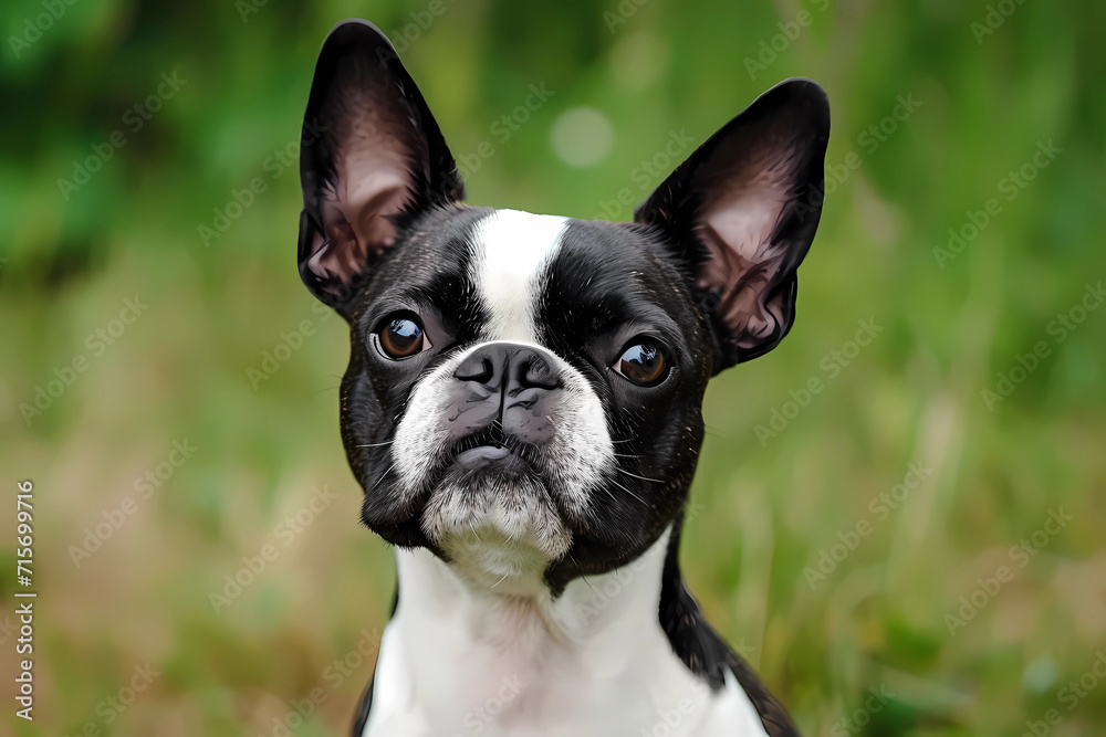 Boston Terrier - Originating from the United States, this breed is known for its small size, tuxedo-like coat, and friendly, lively personality