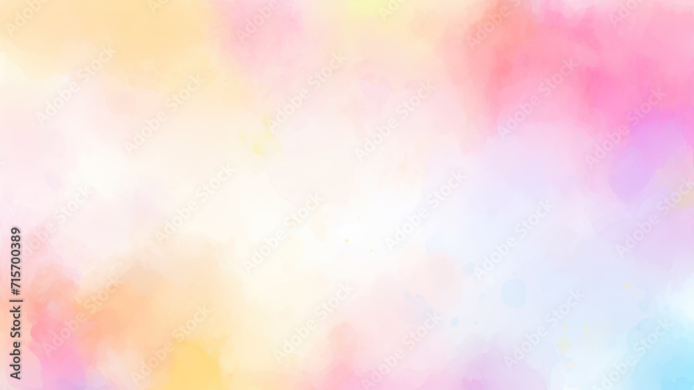 カラフルな水彩背景_4