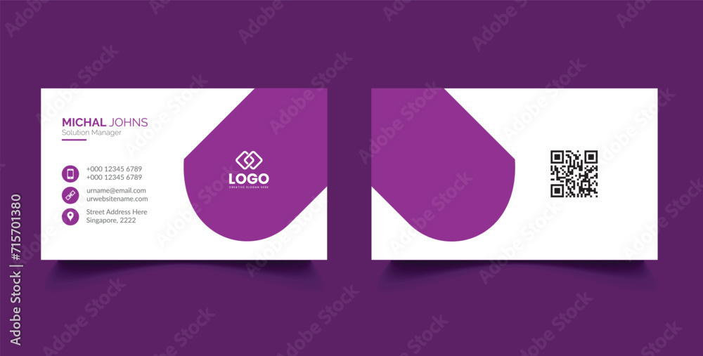 Naklejka premium vector business card template