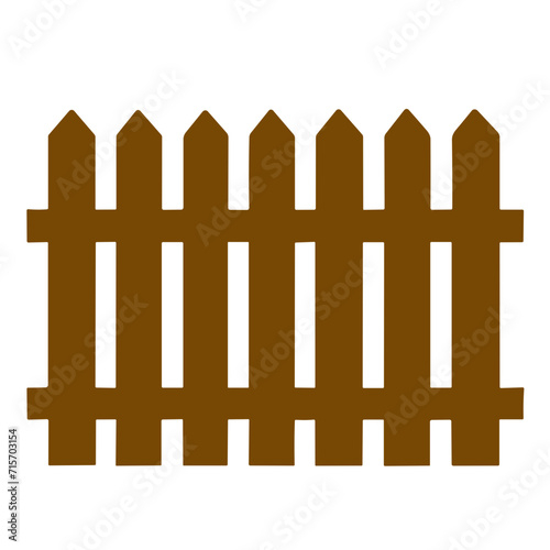 vintage wooden fence  vector