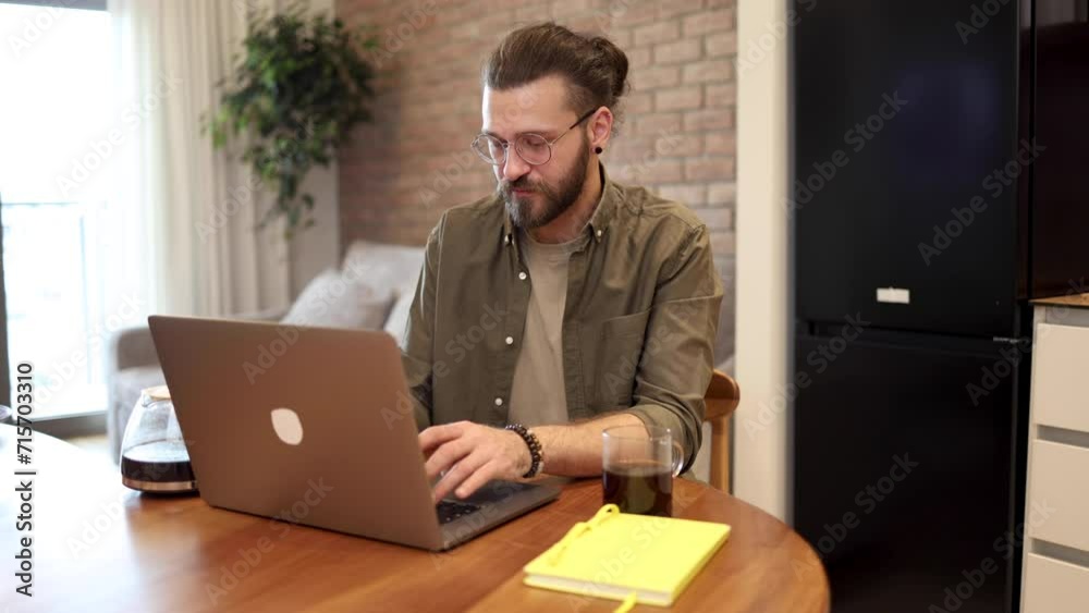 Man working online Man working online