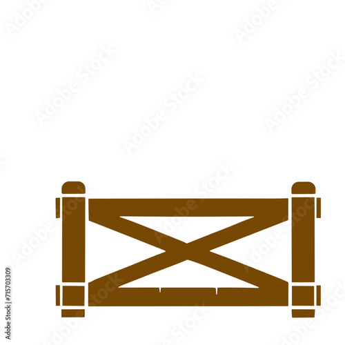 vintage wooden fence  vector