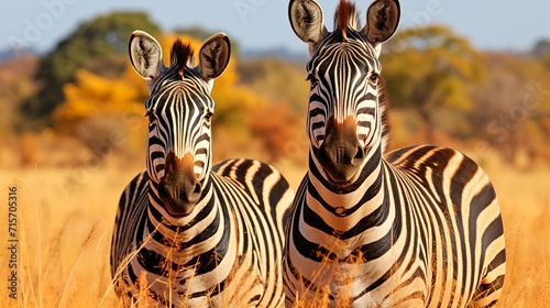 Zebra grazing in serene african savannah - captivating wildlife photography for sale © Игорь Кляхин