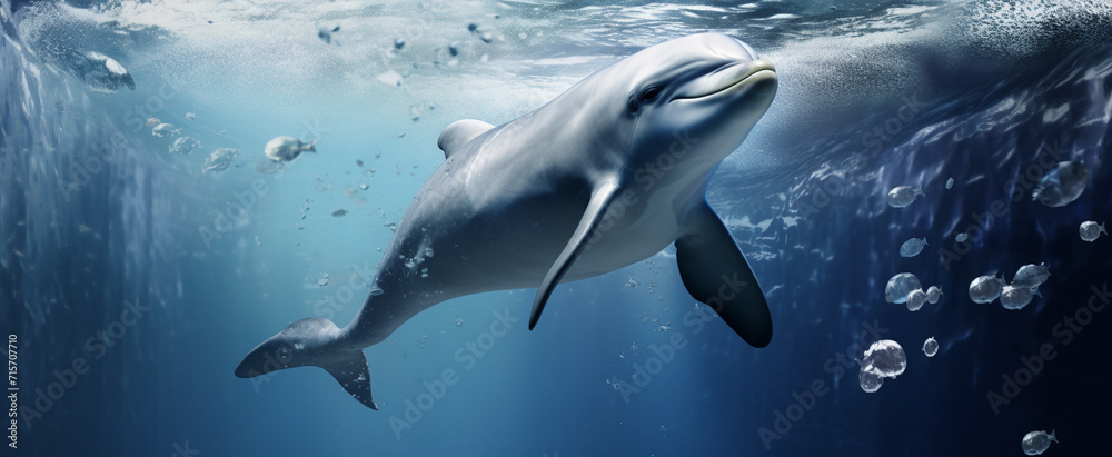 Delfin  - obrazy, fototapety, plakaty 