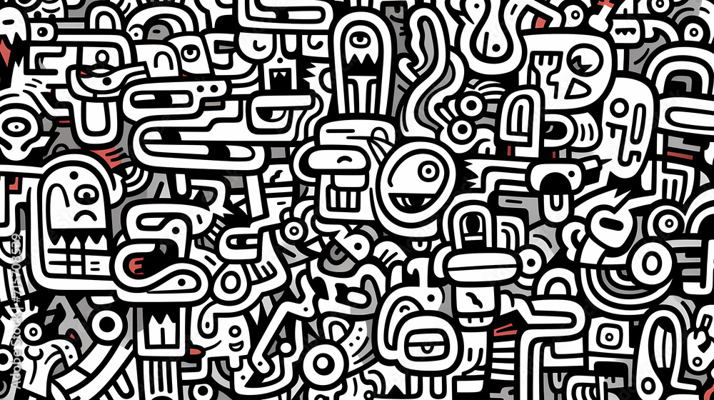 Cute graffiti art abstract background poster web page PPT, art background Cute graffiti art abstract background poster web page PPT, art background