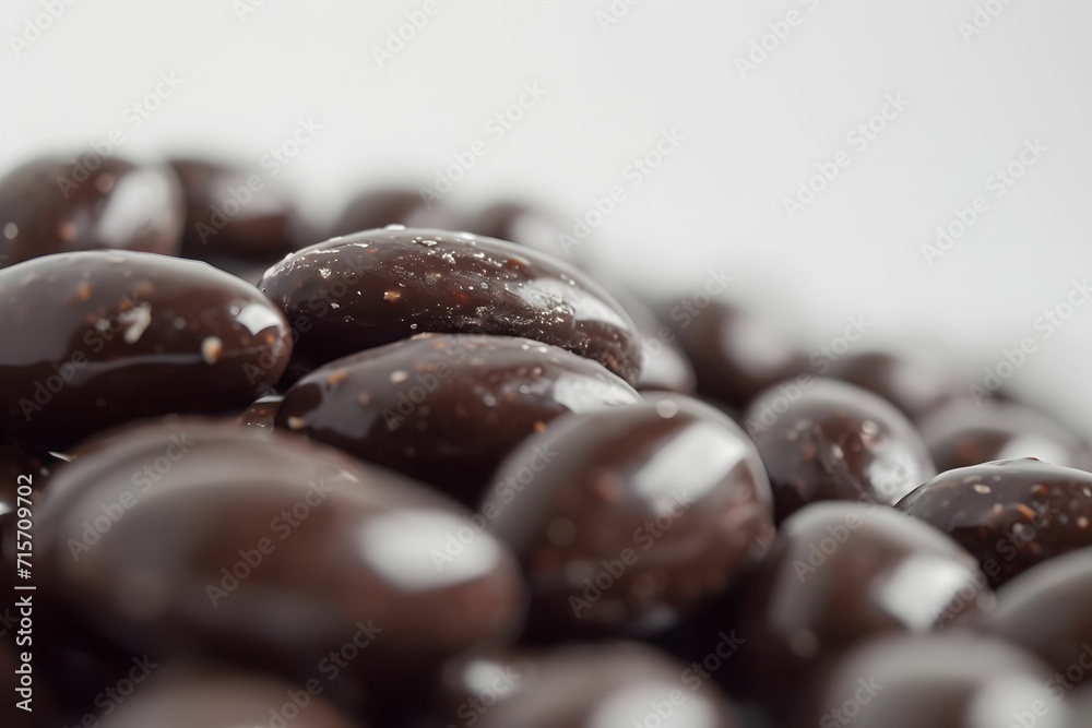 Dark Chocolate Covered Raisins in Opaque Resin Panels Dark Chocolate Covered Raisins in Opaque Resin Panels
