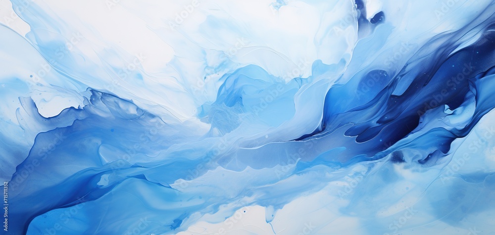 Abstract blue colorful Harmony