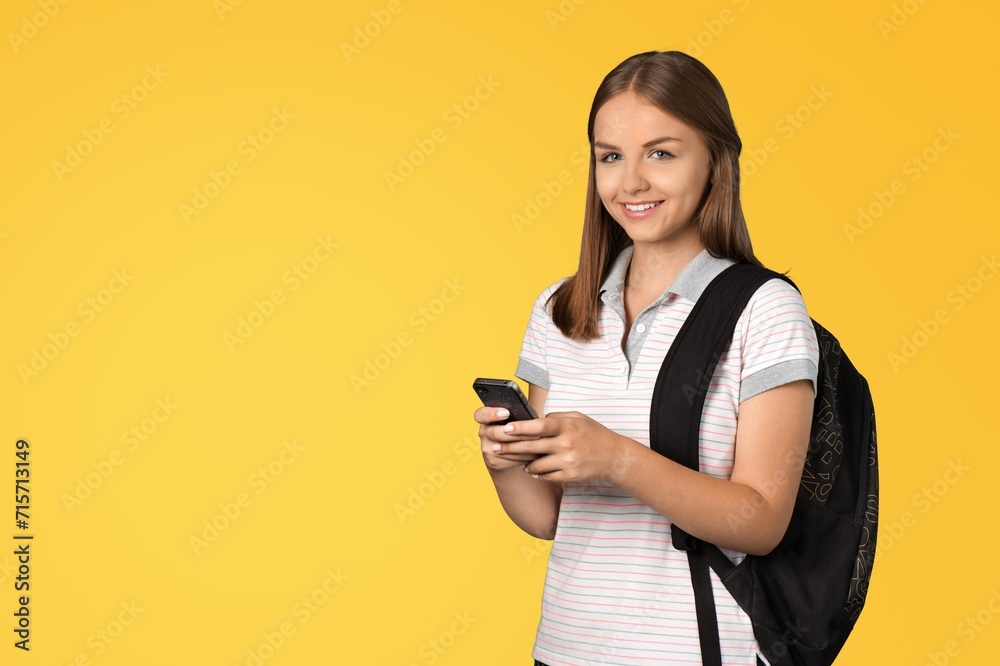 An attractive young college student posing An attractive young college student posing