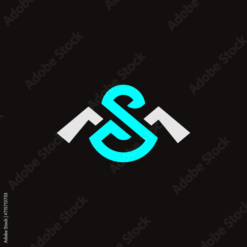 Letter MS logo. Letter mark logo design.