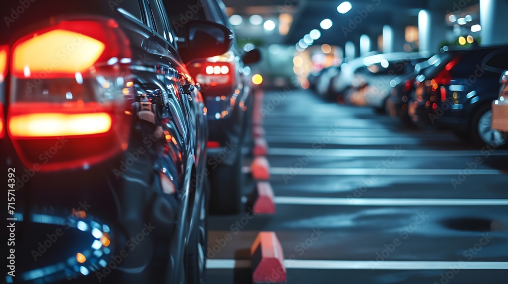 a row of parked cars