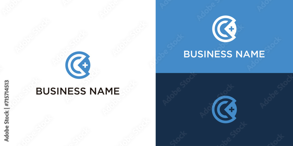 health letter C logo template health letter C logo template