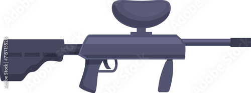 Paintball gun icon cartoon vector. Vest arena uniform. Mask equipment