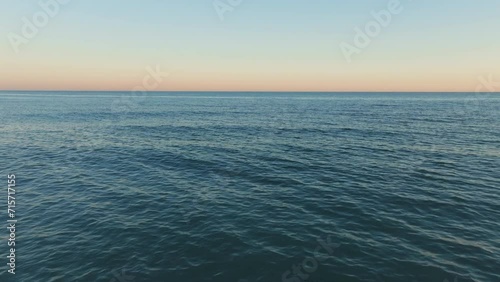 Wallpaper Mural Horizon Is Divided Into Light Blue Sky And Blue Sea. Torontodigital.ca