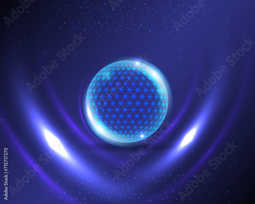 digital technology composition abstract background