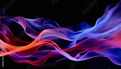 AI generated illustration of a abstract watercolor background in hues of purple, blue and violet 