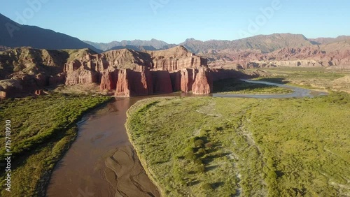 Desert landscape of northwestern Argentina photo