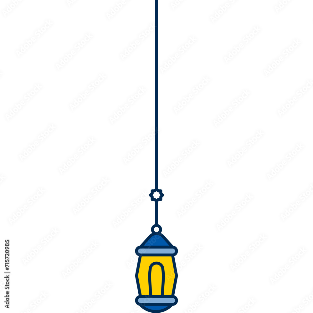 Islamic Lantern Flat Islamic Lantern Flat