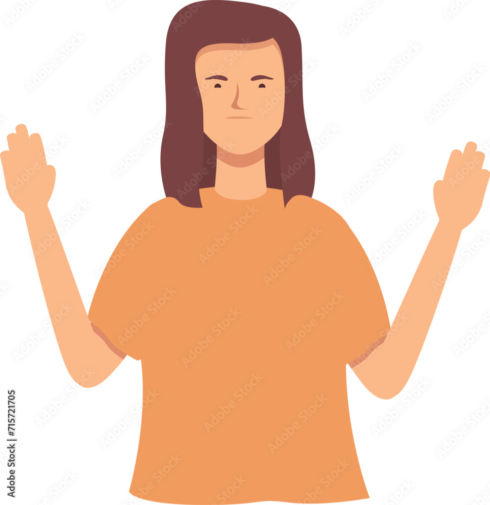 Fototapeta premium Stop care able icon cartoon vector. Partly deaf. Guide reading