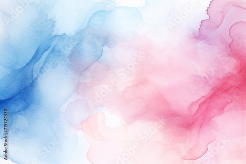 Blue and Pink Watercolor Background. Soft Abstract Texture for Wedding Invitation with a Touch