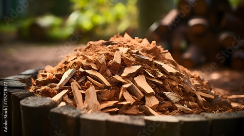 Wood chips for smoking or recycle.