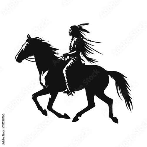 Native American   Indigenous Indian Navajo Rider  Native American Horseman Svg  Indigenous Indian Silhouette  Navajo Rider Svg  Native American Cut Files  Native American Vector  Native America