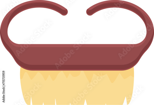 Nail clean brush icon cartoon vector. Fashion woman. Female care