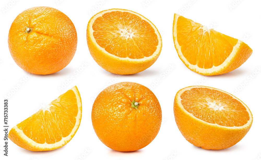 Fototapeta premium Orange isolated on white background