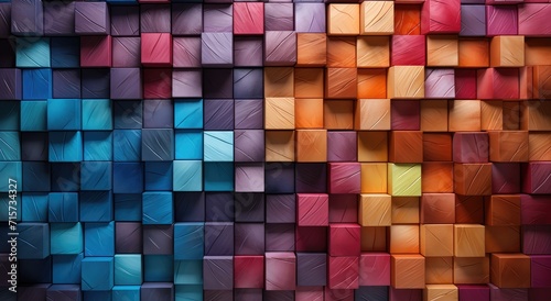 A vibrant wall of abstract art, composed of post-it notes in a myriad of colors, creates a mesmerizing pattern of colorfulness