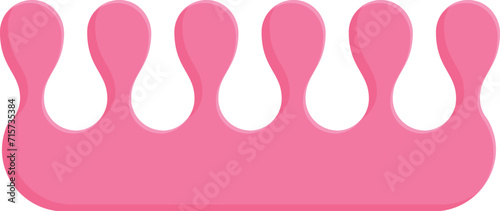 Soft sponge style icon cartoon vector. Center pedicure. Hand female false photo