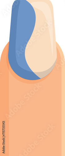 Style lady fashion icon cartoon vector. Beauty female. Manicure salon