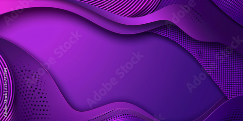 Purple abstract dynamic background with geometric shape, minimal template for banner, poster, web in futuristic and 