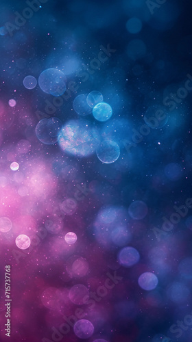 blurry background with gradient, blue shades with purple and bokeh