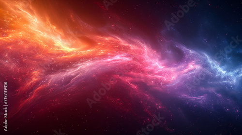 Cosmic Dance of Fire and Ice Nebula 