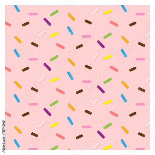 sprinkles pattern seamless in cute pastel realistic cookie pattern textured
