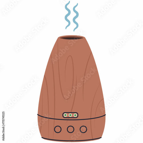 Oil diffuser vector cartoon illustration isolated on a white background.