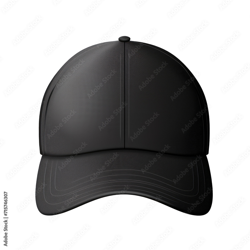 Blank black baseball cap. Isolated on transparent background. Blank black baseball cap. Isolated on transparent background.