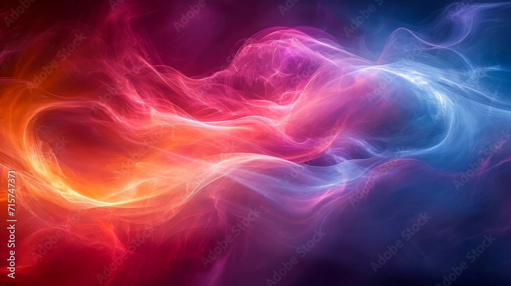 Colorful Abstract Smoke Waves Colorful Abstract Smoke Waves
