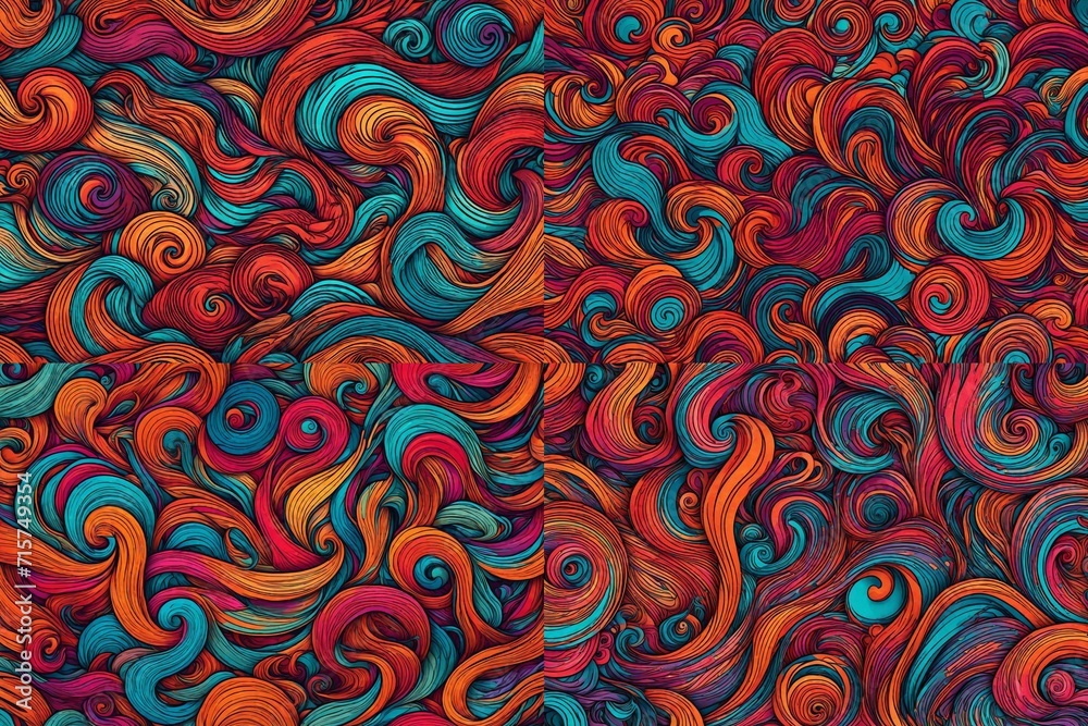 Vibrant Wavy Swirls Vibrant Wavy Swirls